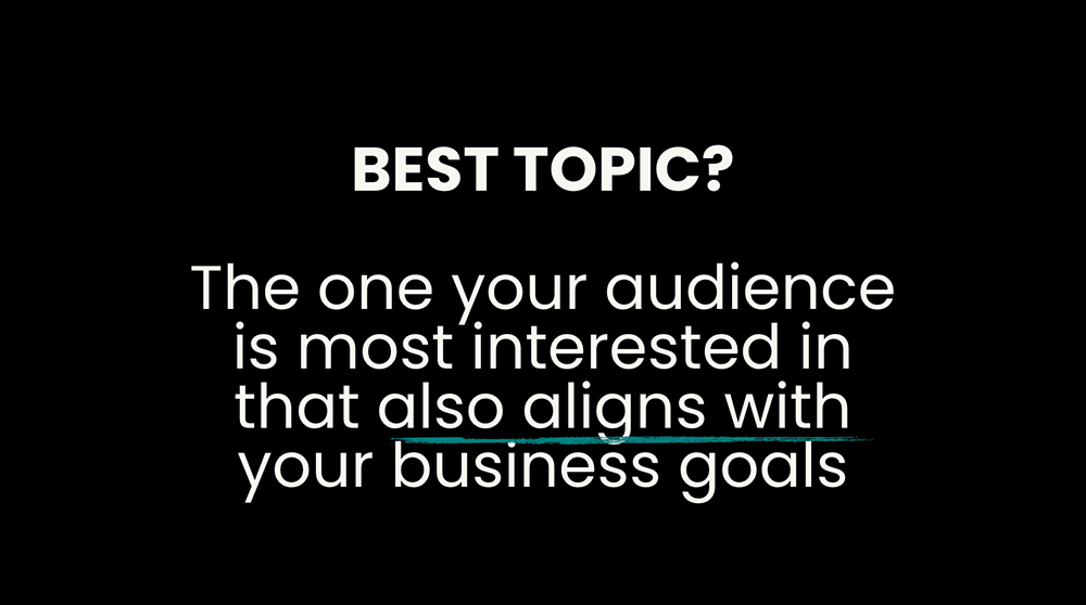 Topic Ideas [8:24]