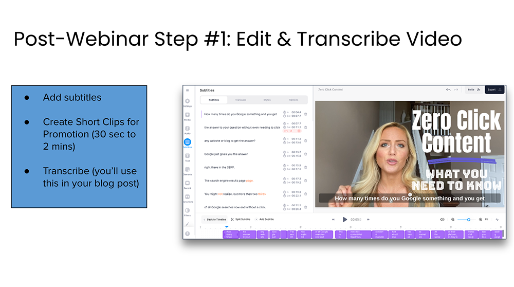 Post-Webinar Tactics [37:54]