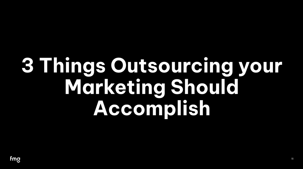 What Outsourcing Should Accomplish