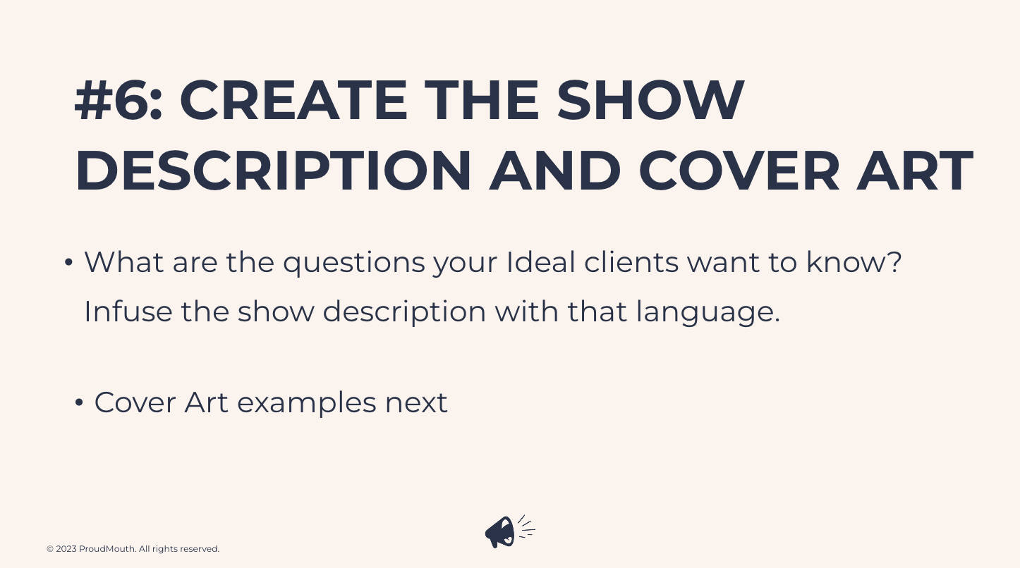 Creating Show Description and Cover Art [39:17]